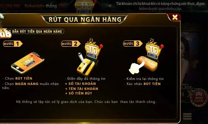 Hướng dẫn Rút Tiền nhà cái HitClub - Từng Bước Để Có Tiền Về Tài Khoản