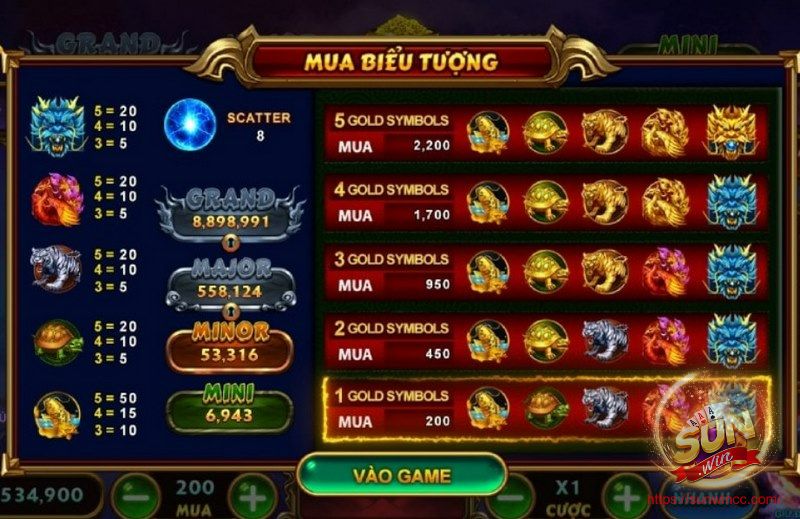 Nổ hũ 4 thần thú nhà cái HitClub - Cơ hội đột phá trong game slot