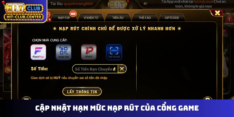 Cập nhật chứng nhận hoạt động của Hitclub
