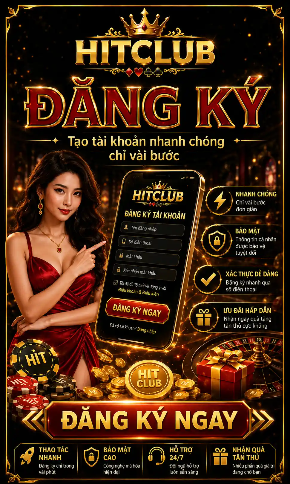 Đăng ký tài khoản Hit Club