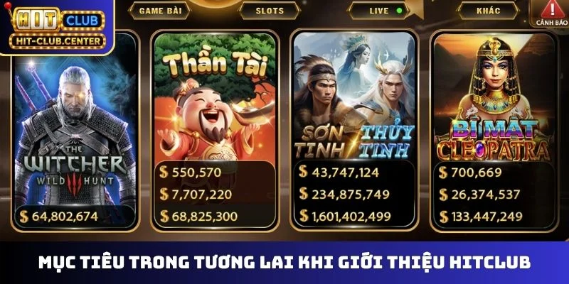 Mục tiêu trong tương lai khi giới thiệu Hitclub