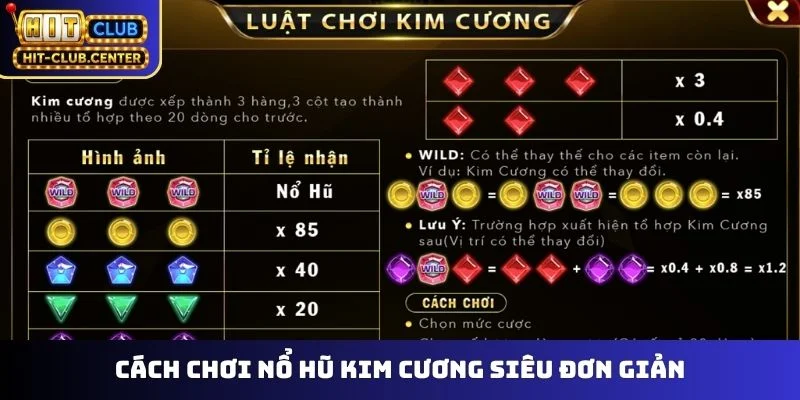 Cách chơi nổ hũ Kim Cương siêu đơn giản
