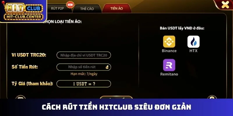 Cách rút tiền Hitclub siêu đơn giản