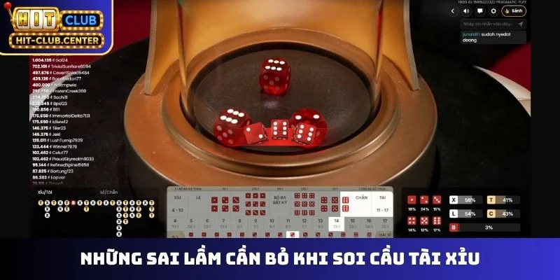 Những sai lầm cần bỏ khi soi cầu tài xỉu